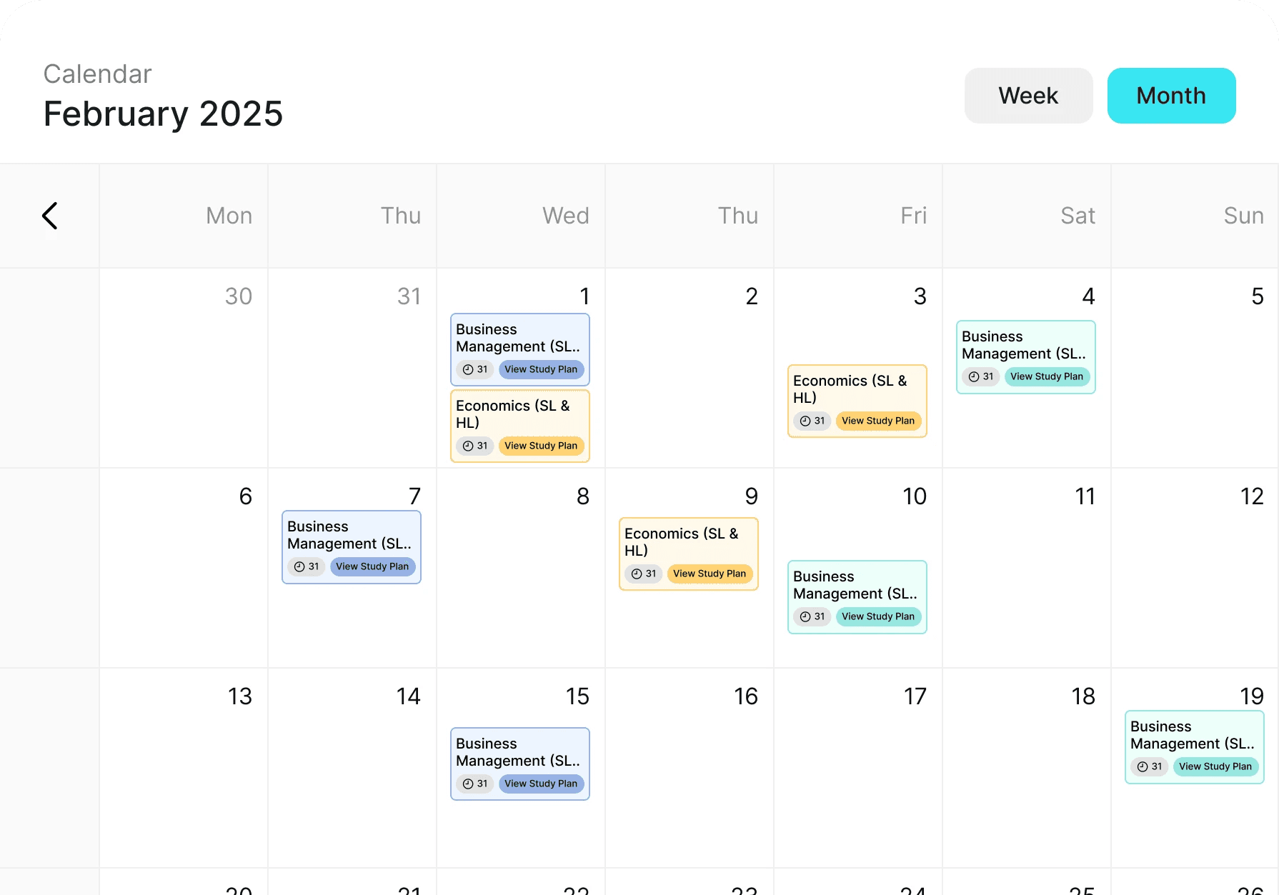 A structured Revizze study schedule